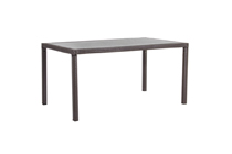 Tavolo Gotland con struttura in acciaio arredo polyrattan