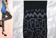 Pantacollant leggins felpati con decori triangoli