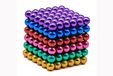 Cubo magnetico colorato 216 sfere da 3 mm neodimio colorato