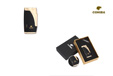 Accendino Cohiba antivento ricaricabile colore nero oro