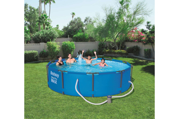 Piscina tonda 366x76 cm con motore