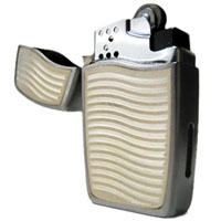 Zippo BLU Gas Modello Channeled Fiamma Laser BLU